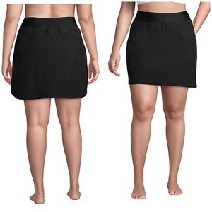 Lands end swim skirt size black